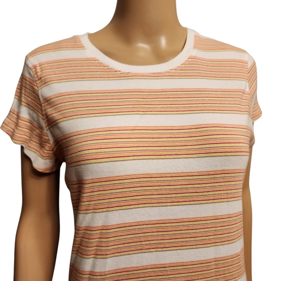 Sonoma Y2K Striped Stretchy T-Shirt - Picture 2 of 10